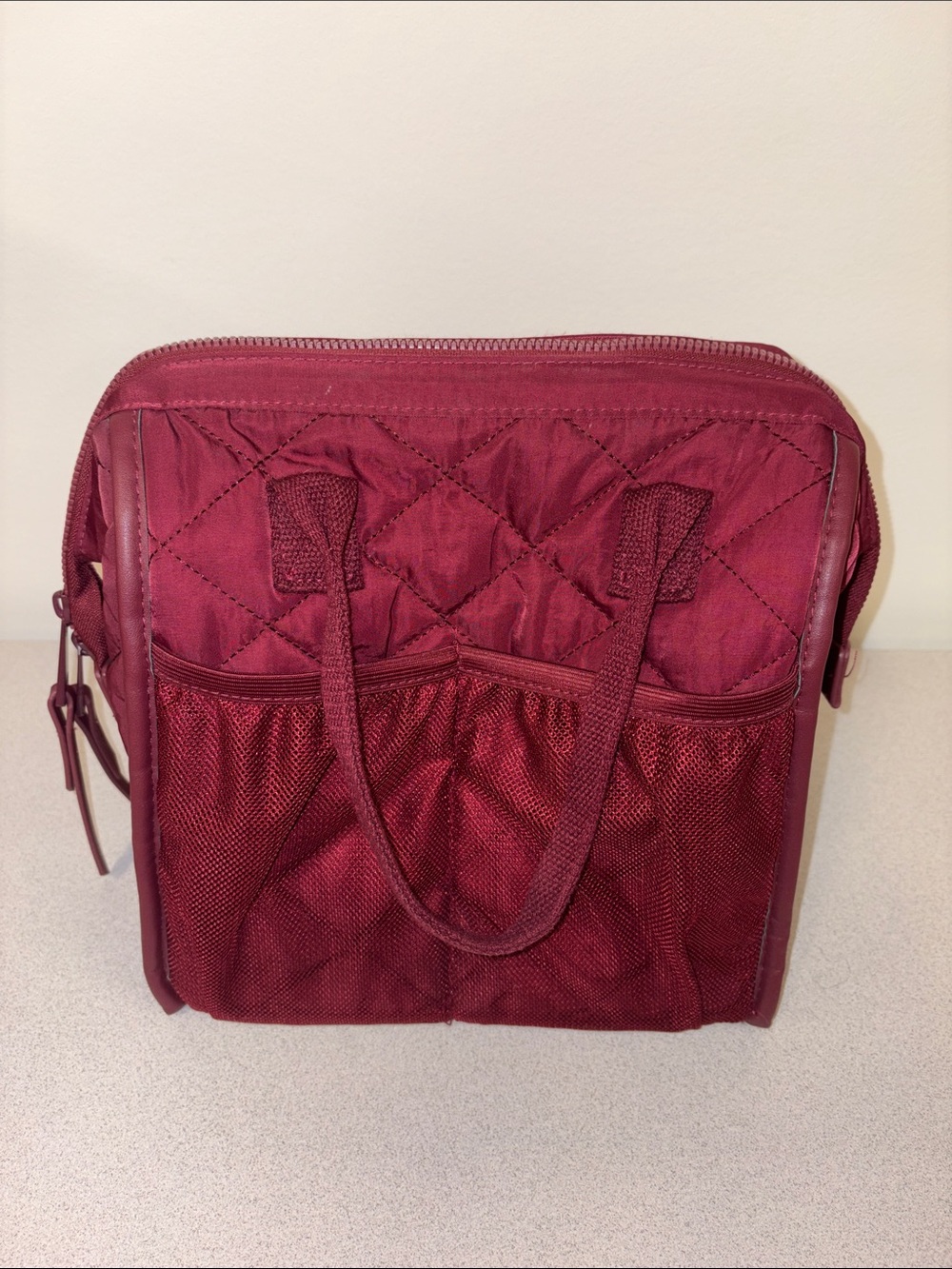 Poppy & Peonies Commuter Backpack and The Lunch Bag in Berry Work/School/Travel - Picture 12 of 16